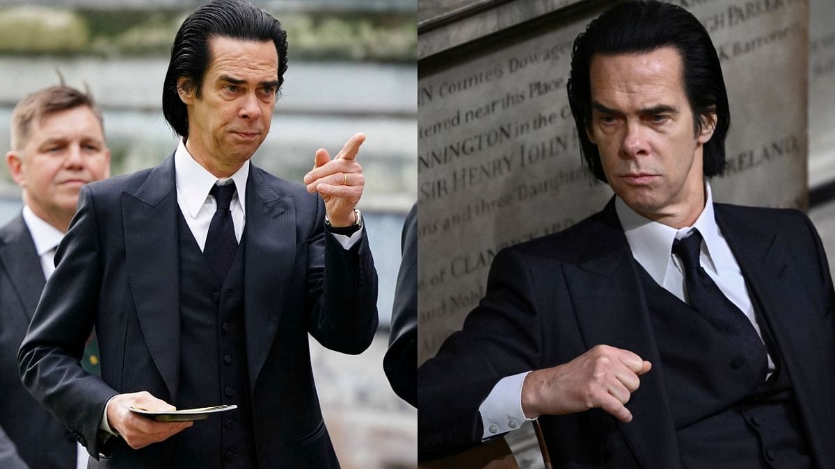 Nick Cave: Nick Cave, an Australian artist, looked stylish in a three-piece black suit and Gucci horsebit loafers. Credit: Reuters Photo
