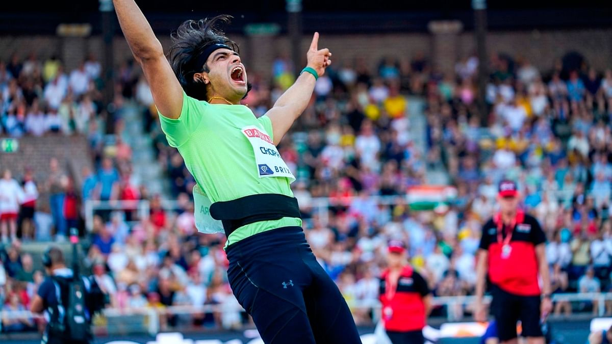 In June 2022, Neeraj Chopra registered the men’s national record in India and his personal best with the throw of 89.94m at the Stockholm Diamond League in Sweden. Credit: PTI Photo
