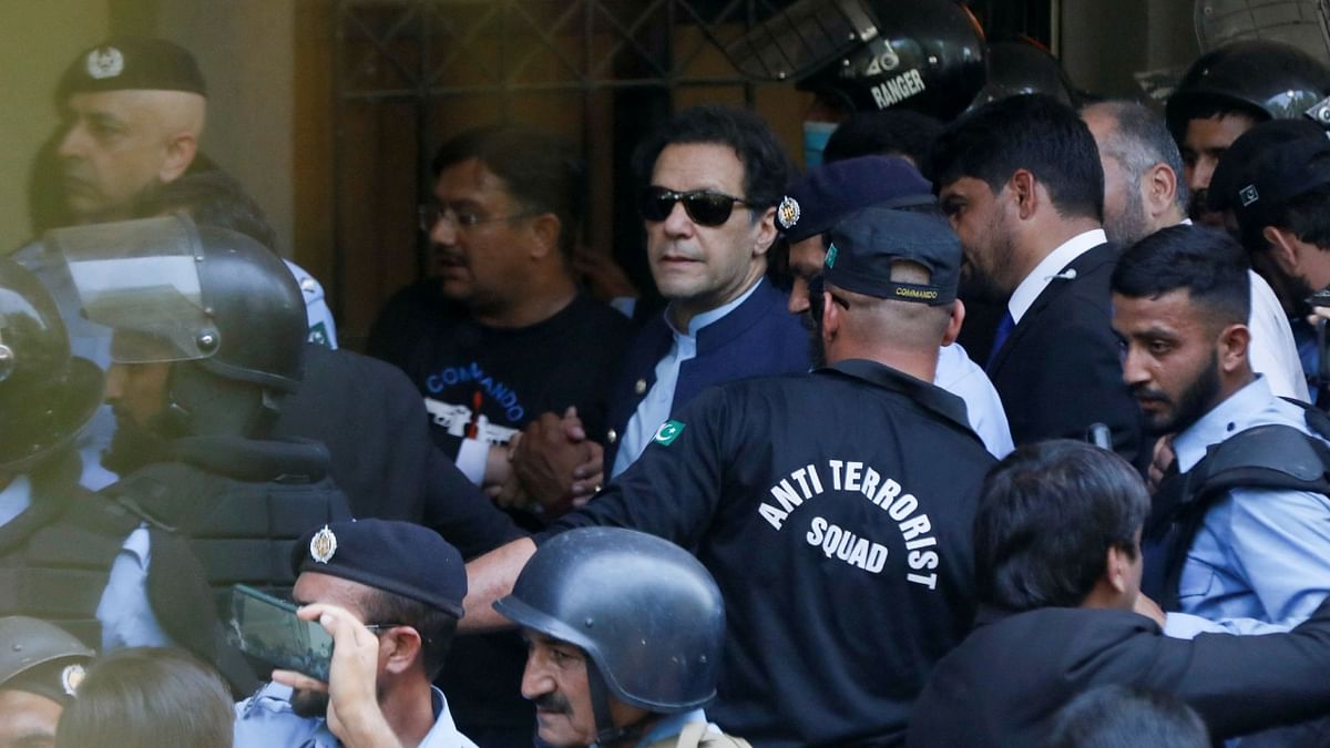 Ex-Pakistan Prime Minister Imran Khan was arrested for his alleged involvement in a corruption case on May 9, 2023. He joins the long list of former Wazir-e-Azams who were arrested after they left office. Credit: Reuters Photo