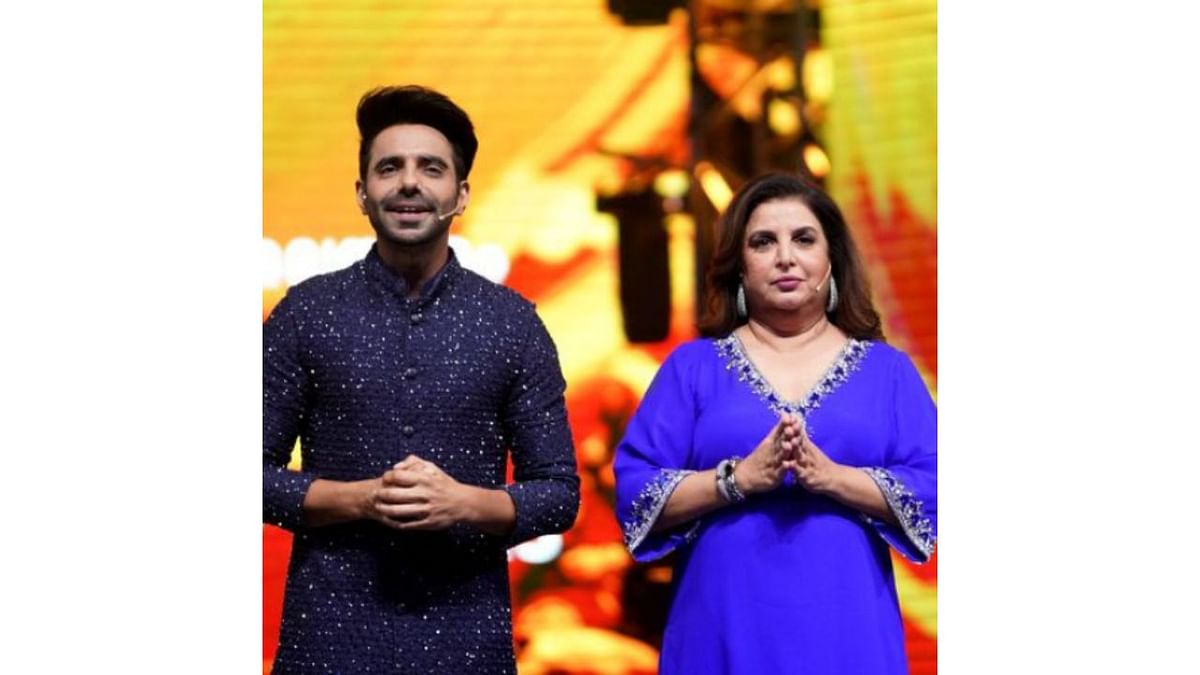 Farah Khan and Aparshakti Khurana (IIFA Rocks 2022): Adding a flavour of magic and masti to the musical extravangaza, Farah and Aparshakti scored extremely high on humour and hilarity as they made the guests at IIFA Rocks dance, laugh and sway in joy. Credit: IIFA