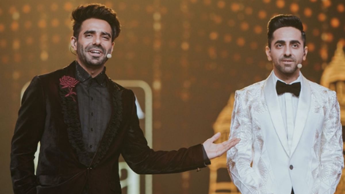 Ayushmann Khurrana and Aparshakti Khurana (IIFA 2019): Celebrity siblings turned host for the spectular IIFA night in 2019 and charmed the audiences with their amazing never-before-seen side hosting skills and spot-on jokes. Credit: IIFA