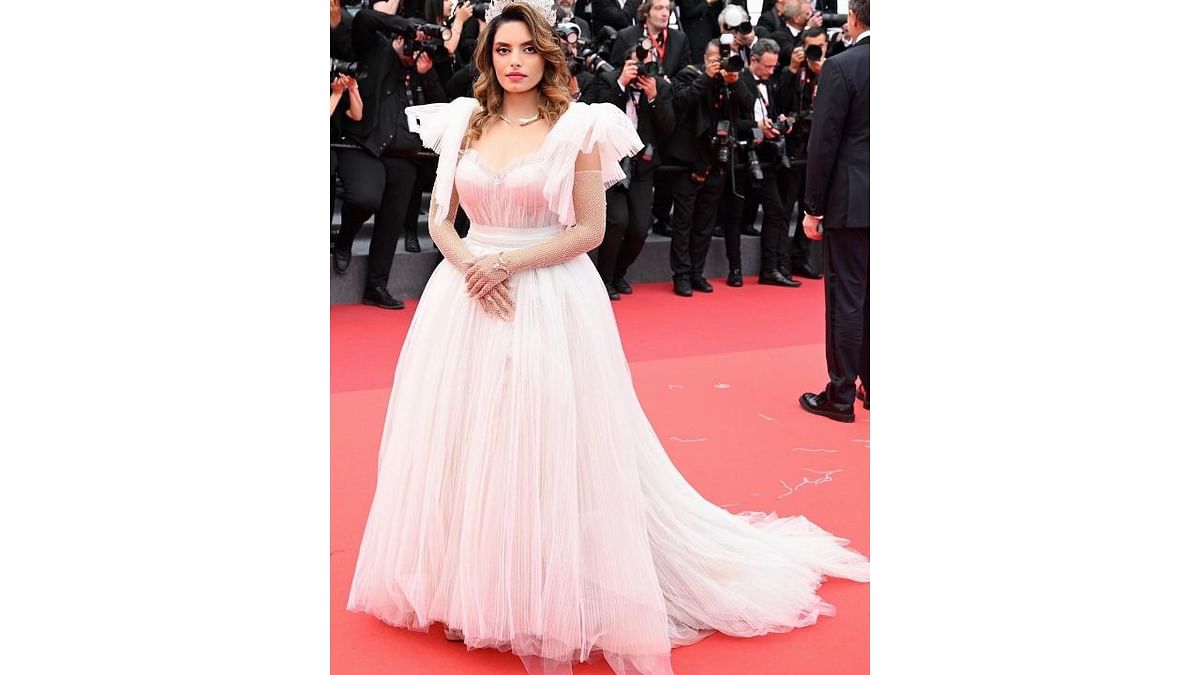 Singer and actor Shannon K walked the red carpet at Cannes Film Festival 2023 as she was one of the few Indian celebrities to attend the Indiana Jones 5th movie starring legendary Harrison Ford. Credit: IANS Photo