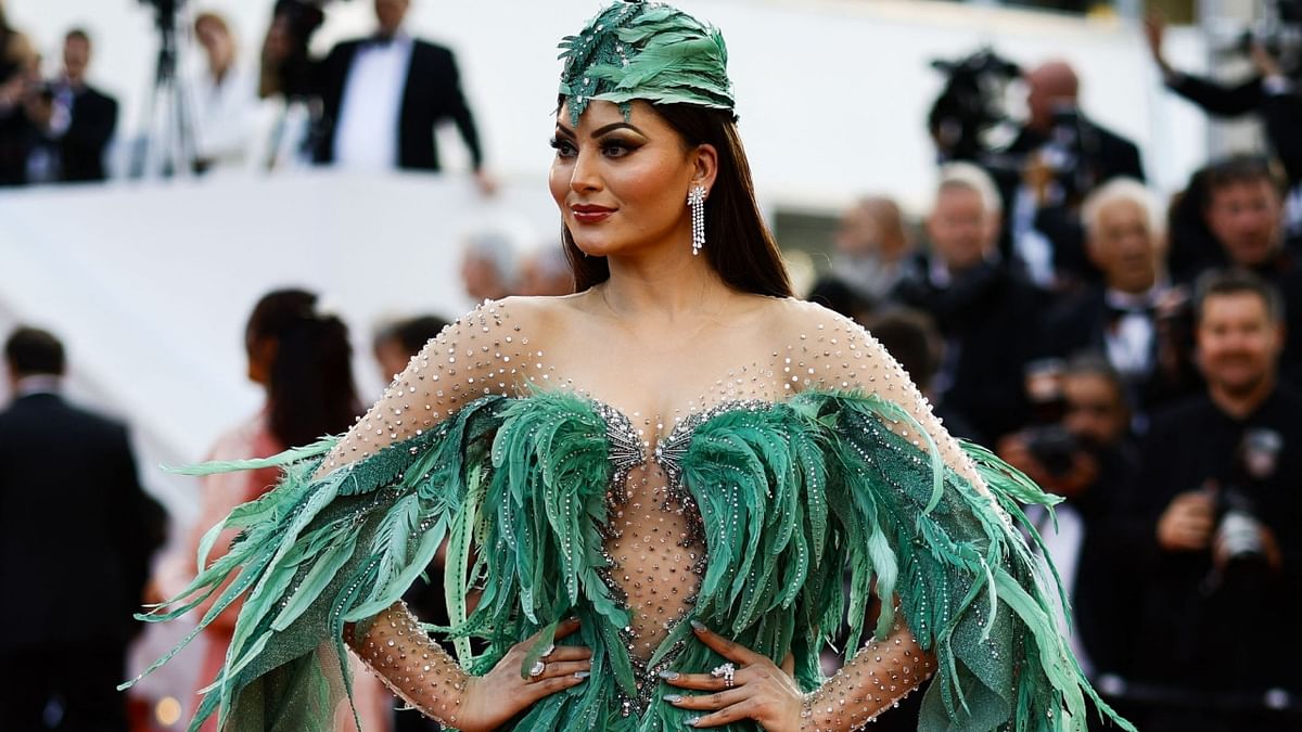 Actress Urvashi Rautela hit the Cannes red carpet with 'A Birdie Look' on May 23. She also took to social media to share her look with her fans and followers. Credit: Reuters Photo