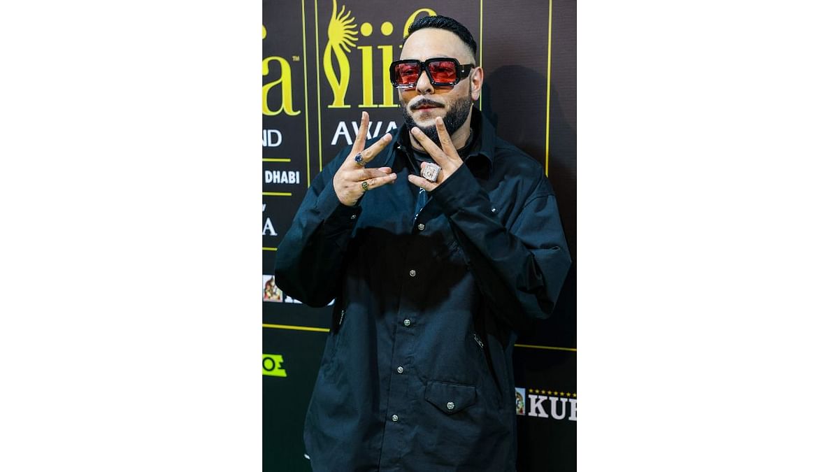 Singer and rapper Badshah gestures as he arrives for the IIFA Rocks event in Abu Dhabi. Credit: AFP Photo