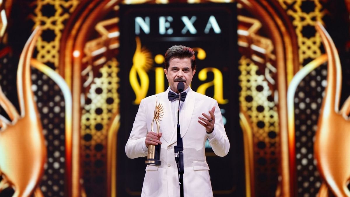 Anil Kapoor won the award for best performance in a supporting role - male for 'Jugjugg Jeeyo'. Credit: IIFA