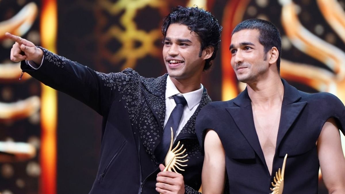 Babil Khan and Shantanu Maheshwari shared the best debut (Male) award at IIFA 2023. Credit: IIFA