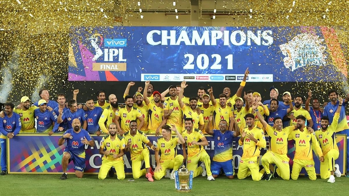 Chennai Super Kings claimed their fourth IPL title in 2021. Credit: PTI Photo