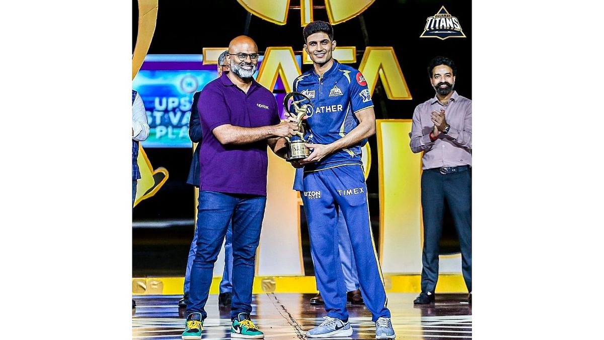 Star batsman Shubman Gill was also named the most valuable player in IPL 2023. Credit: Instagram/@gujarat_titans