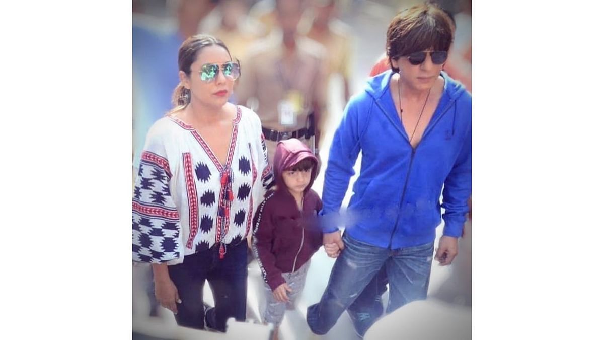 Bollywood superstar Shah Rukh Khan became father for the third time in 2013 when he and Gauri welcomed their son Abram via surrogacy. Credit: Instagram/@iamsrk