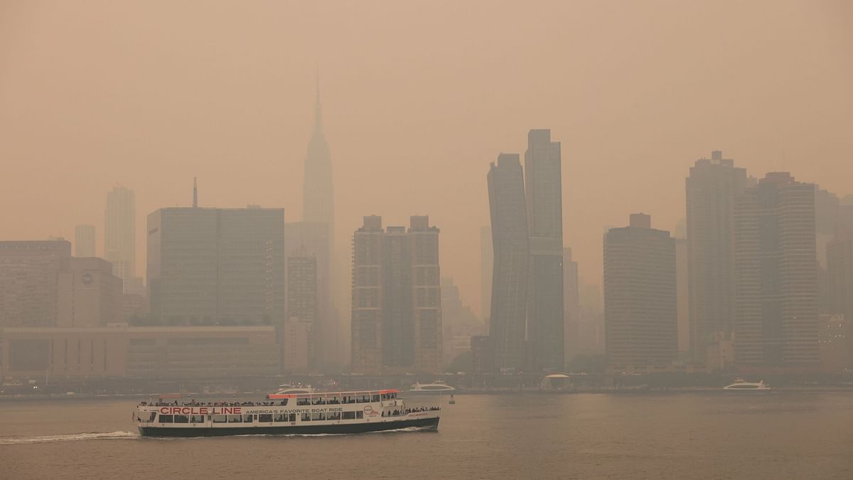 The state's Long Island and Hudson Valley are under the air quality advisory as well. Credit: Reuters Photo
