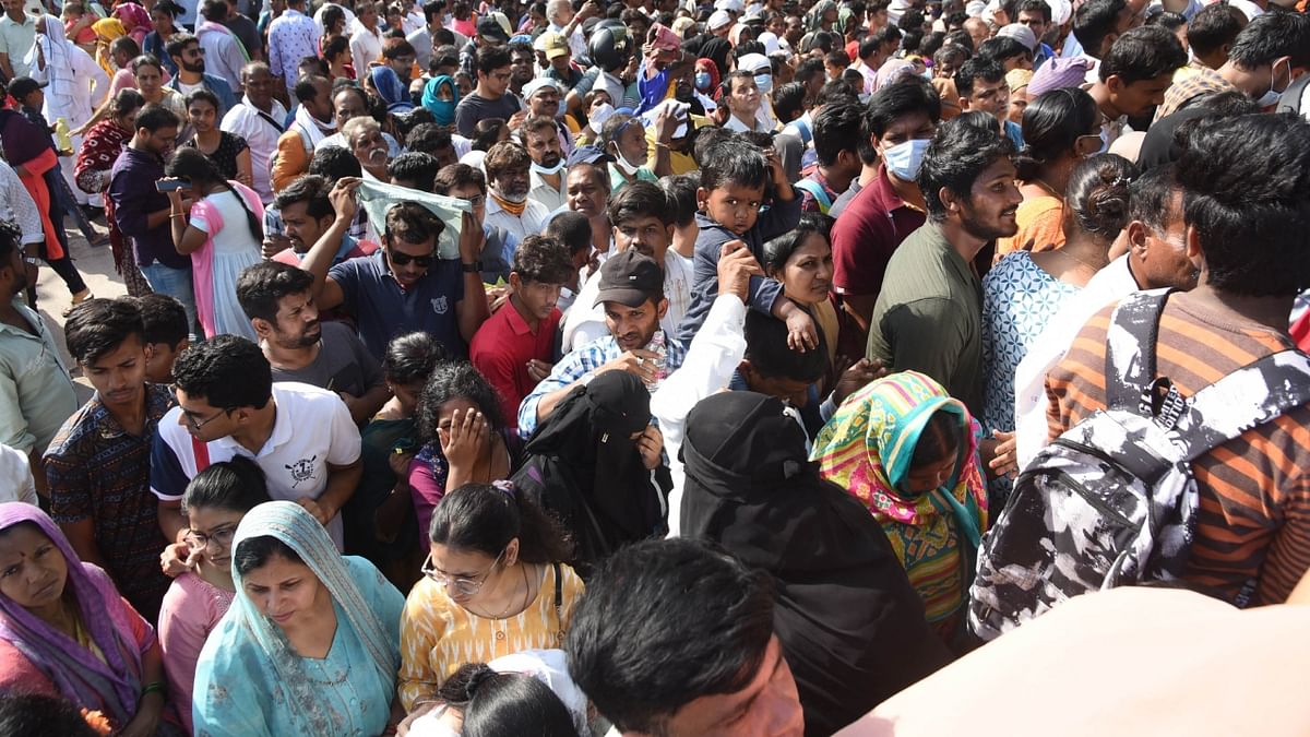 The annual event that takes place in Hyderabad on Mrigasira Karthi Day in June, witnesses scores of people in attendance from all parts of the country. Credit: PTI Photo