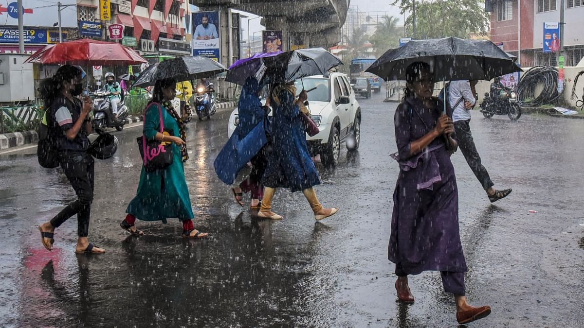 According to the IMD, the southwest monsoon that hit Kerala further advanced to remaining parts of south Arabian sea and some parts of central Arabian sea, the entire Lakshadweep area, most parts of Kerala, most parts of south Tamil Nadu, remaining parts of Comorin area, Gulf of Mannar, and some more parts of southwest, central and northeast Bay of Bengal. Credit: PTI Photo
