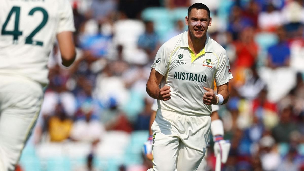 Scott Boland: Australian pacer Boland led the pace attack and had impressive bowling in the first innings where he scalped five wickets. Credit: Reuters Photo