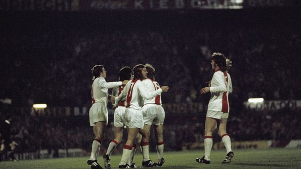 Ajax was the second to achieve this feat, winning the Eredivisie, KNVB Cup, European Cup in the 1971-72 season. During this season Ajax lost just one game, remaining otherwise undefeated in domestic and European competitions. Credit: Wikimedia Commons