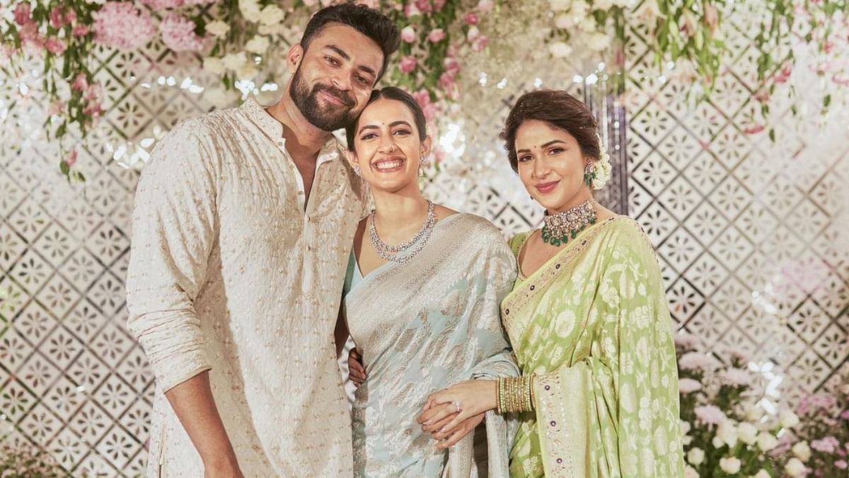 Niharika Konidela with Varun Tej and Lavanya Tripathi. Credit: Instagram/@niharikakonidela