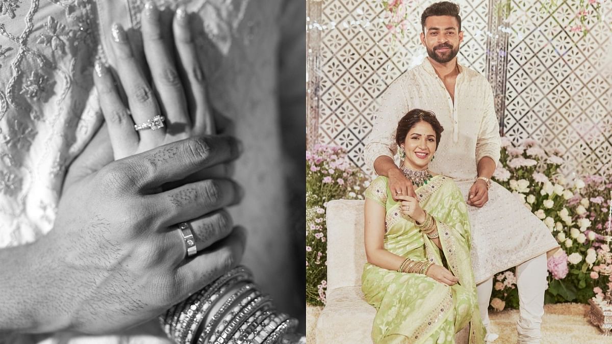 In Pics | Actor Varun Tej Konidela gets engaged to Lavanya Tripathi