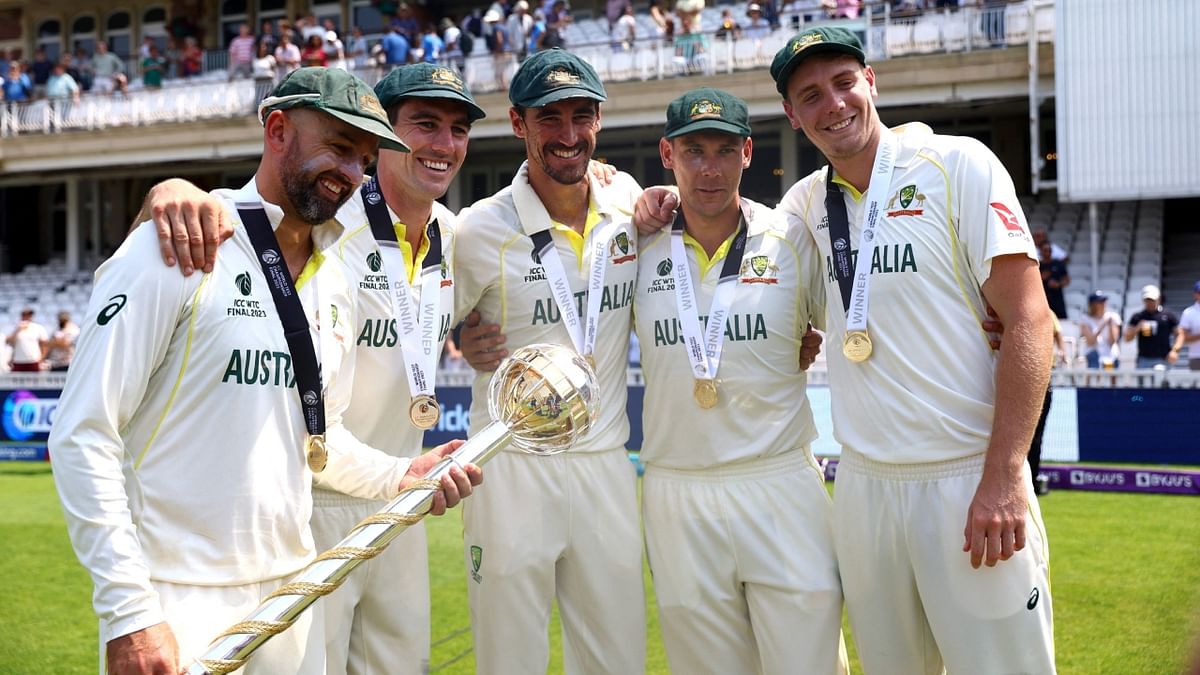 With the resounding victory giving them their ninth ICC title, Australia has become the first team in men's international cricket to win all major trophies. Credit: Reuters Photo