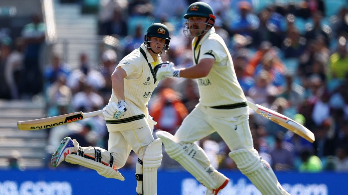 Their victory was set up on Day One of the five-day match by a 285-run partnership between 'Player of the Match' Travis Head (163) and Steve Smith (121) after Australia were sent in to bat first by India. Credit: Reuters Photo