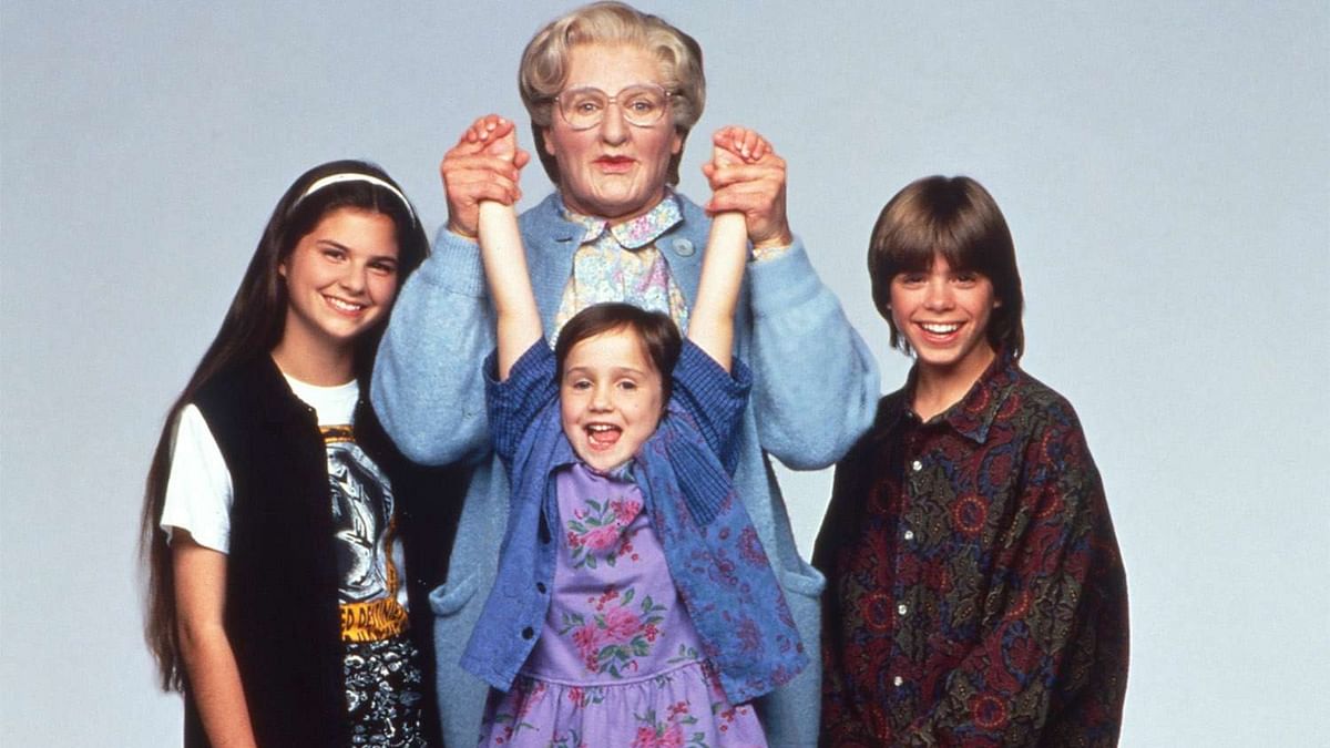 Mrs Doubtfire: The 1993 comedy starring late actor Robin Williams would seem like an apt choice. It's about a dad who goes overboard for his kids.  It makes for a happy watch and, what's more, harks back to the days when the dad was younger. The feel-good entertainer is about divorce, separation and the effect they have on a family. Credit: Special Arrangement