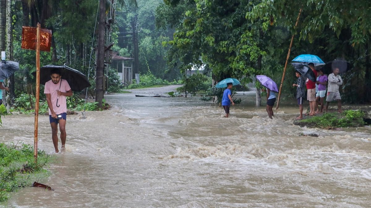 The Kopili in Kampur (Nagaon) and Puthimari in Kamrup district have also breached the danger level. Credit: PTI Photo