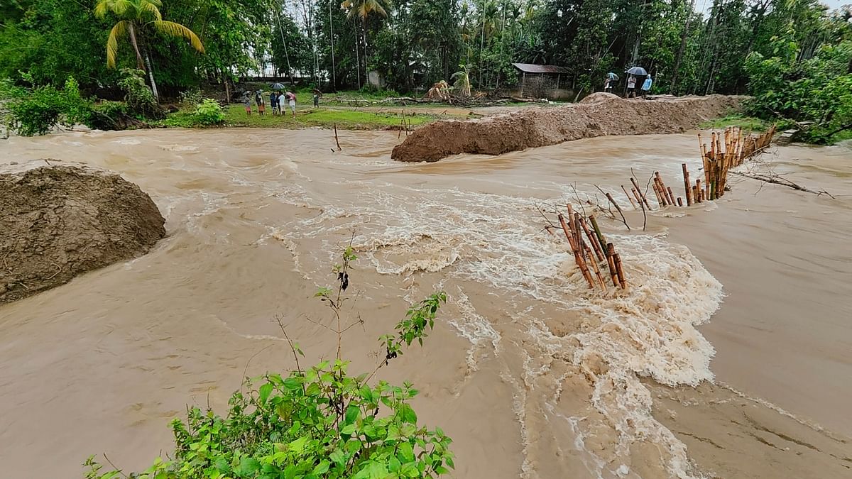 Incessant rain worsens flood situation in Assam; See Pics