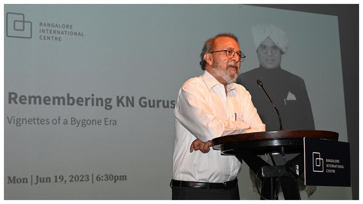 KN Guruswamy was a man identified for his joie de vivre while being an astute, clear-headed businessman who knew his priorities, Hari Kumar said. Credit: DH Photo/Pushkar V