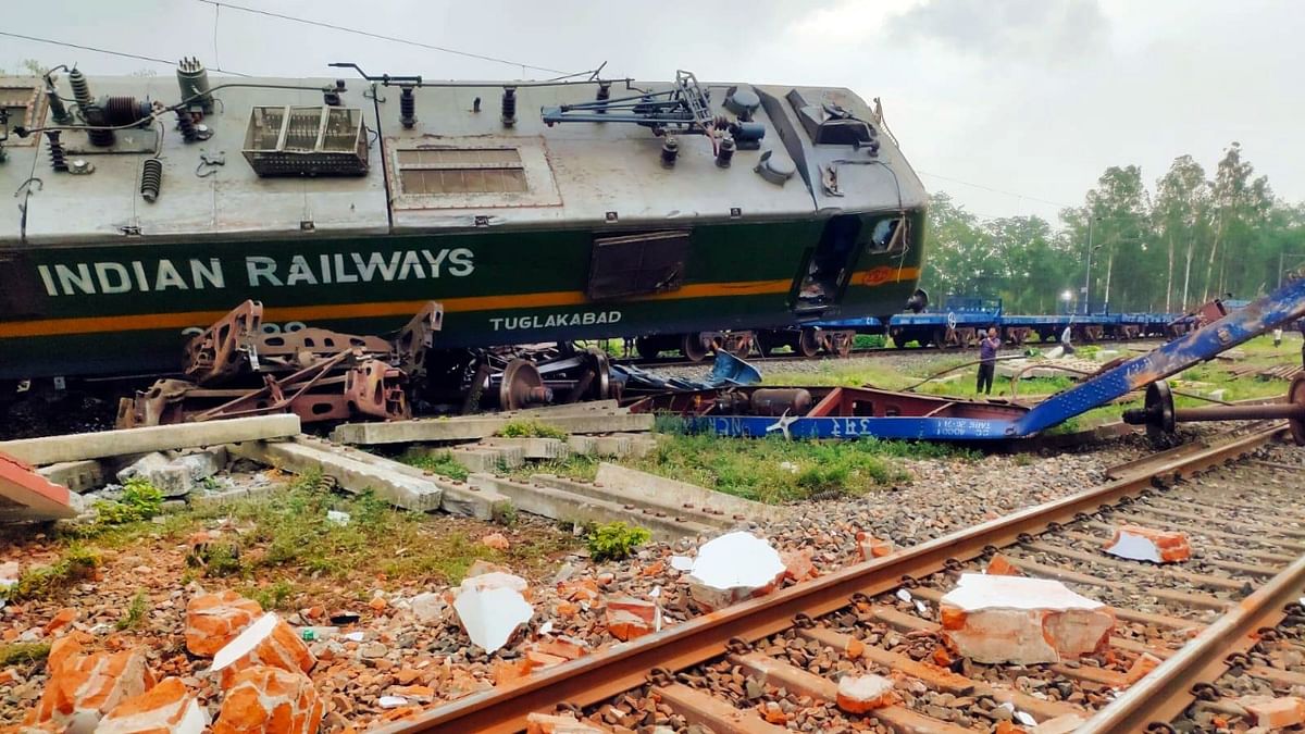 The reason for the accident and how both trains collided will be clear only after an investigation, said Safety Officer Dibakar Majhi. Credit: PTI Photo