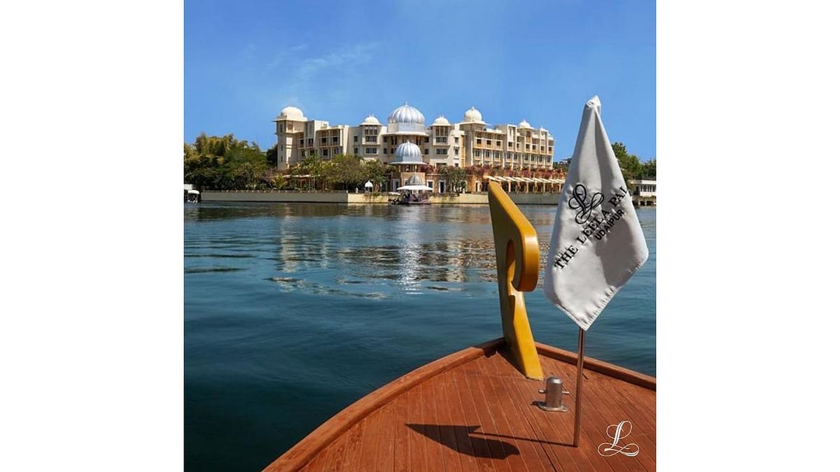 Rank 09 | The Leela Palace Udaipur: Udaipur's Only Modern Palace Hotel By Lake Pichola in Udaipur. Credit: Instagram/@theleelapalaceudaipur