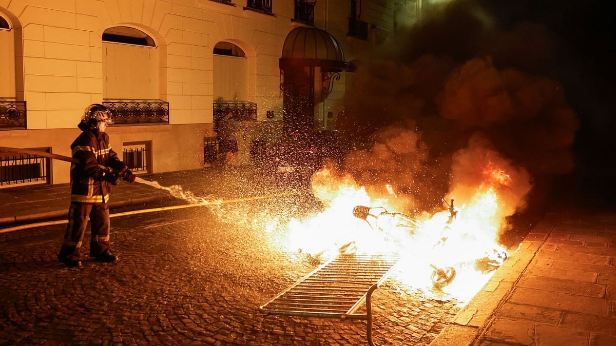 A government minister described the evening as calmer than recent ones, but local news media reported rioting, looting and clashes in Marseille, the second-largest city in France. Credit: Reuters Photo