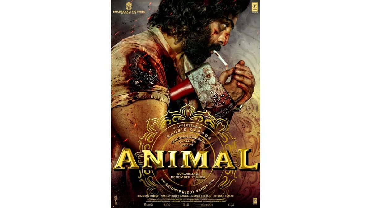 Animal: Ranbir Kapoor and Rashmika Mandanna starrer 'Animal' is an upcoming action thriller film written, edited and directed by Sandeep Reddy Vanga and produced by T-Series, Bhadrakali Pictures and Cine1 Studios. The film also stars Anil Kapoor, Bobby Deol and Tripti Dimri in key roles. The movie is eyeing December 1, 2023 release. Credit: Special Arrangement