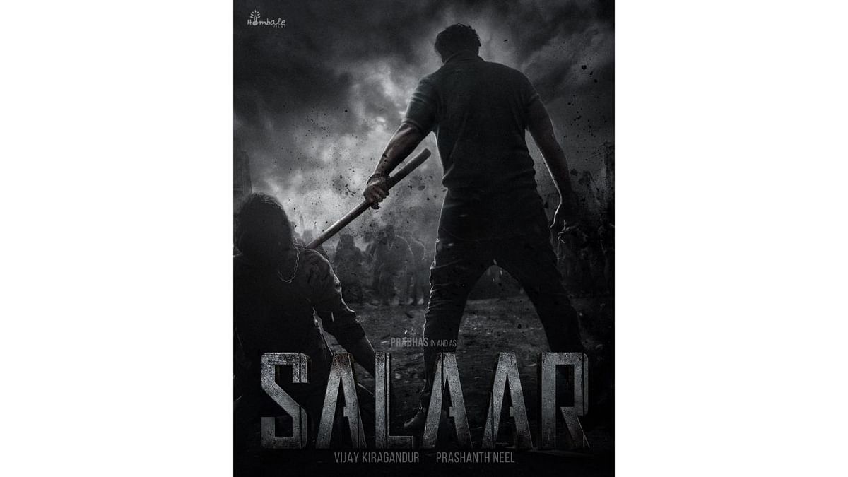 Salaar: Prabhas-fronted action-adventure film 'Salaar' will be released in five languages -- Telugu, Kannada, Malayalam, Tamil, and Hindi -- on September 28. Titled 'Salaar Part 1: Ceasefire', the big-budget action movie is directed by Prashanth Neel of the 'KGF' film franchise fame and produced by Vijay Kiragandur. Credit: Special Arrangement