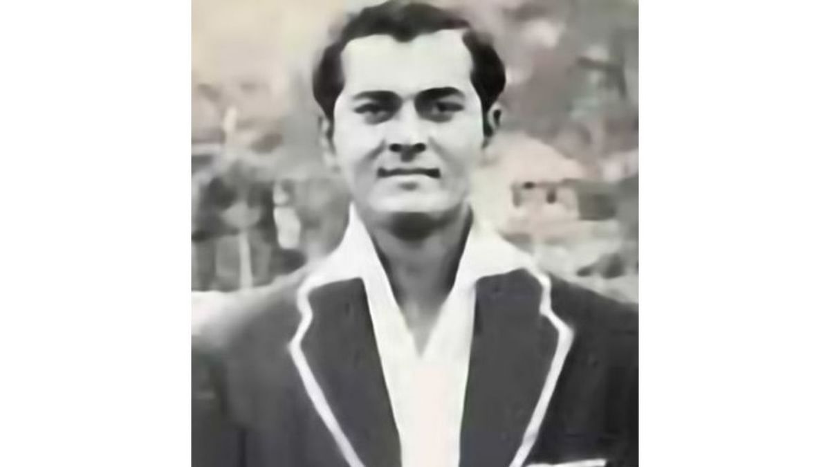Deepak Shodhan - 110 runs against Pakistan in 1952. Credit: Twitter/@DhanrajNathwani
