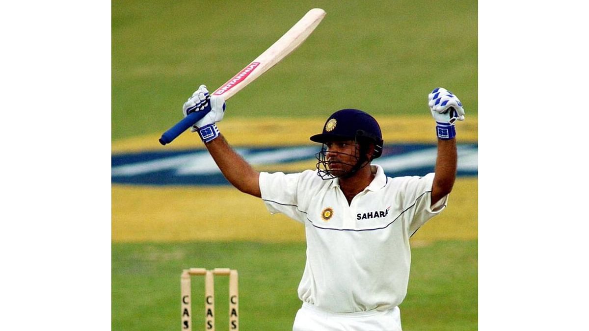Virender Sehwag - 105 runs against South Africa in 2001. Credit: BCCI