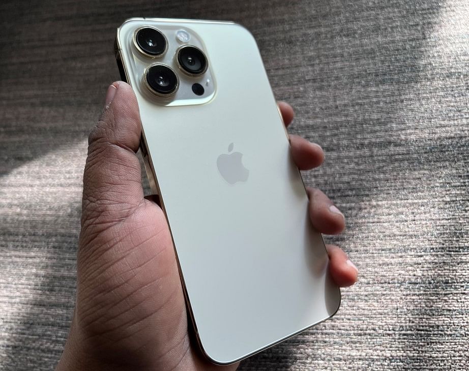 Apple iPhone 13 Pro features Ceramic Shield on both the back and front sides. Credit: DH Photo/KVN Rohit