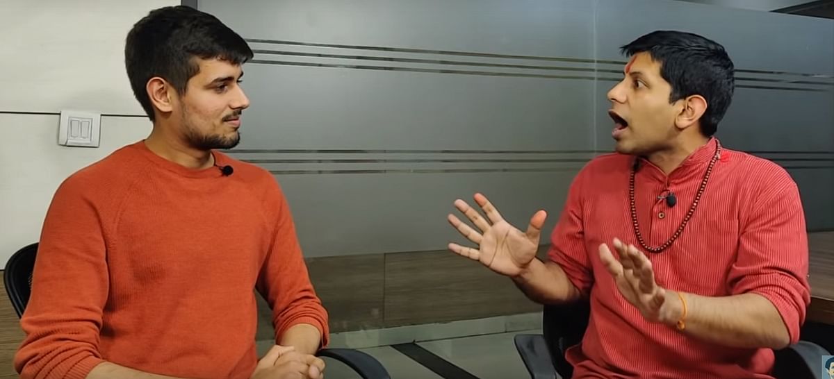 Akash Banerjee (right) from his show 'Deshbhakt'.