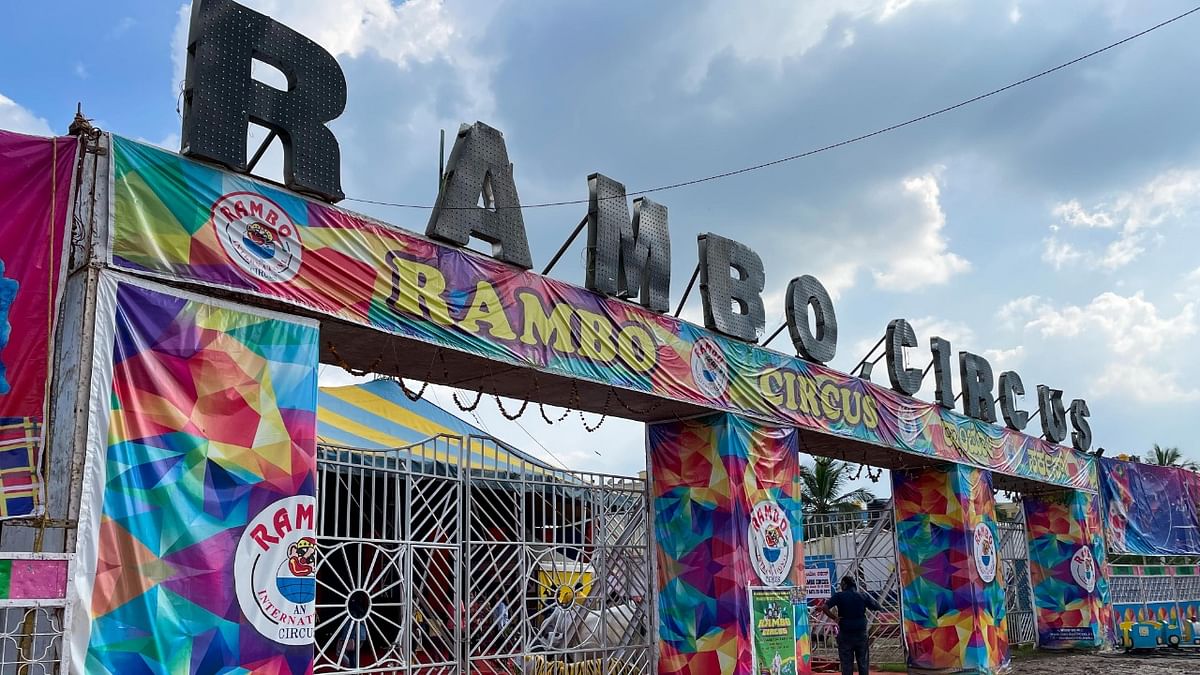 The Rambo Circus is based in Pune, and are visiting Bengaluru for a month. Credit: DH Photo