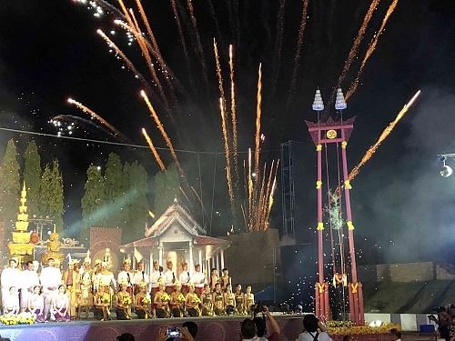 Evening cultural show to celebrate Nang Kradan festival in Nakhon Si Thammarat.