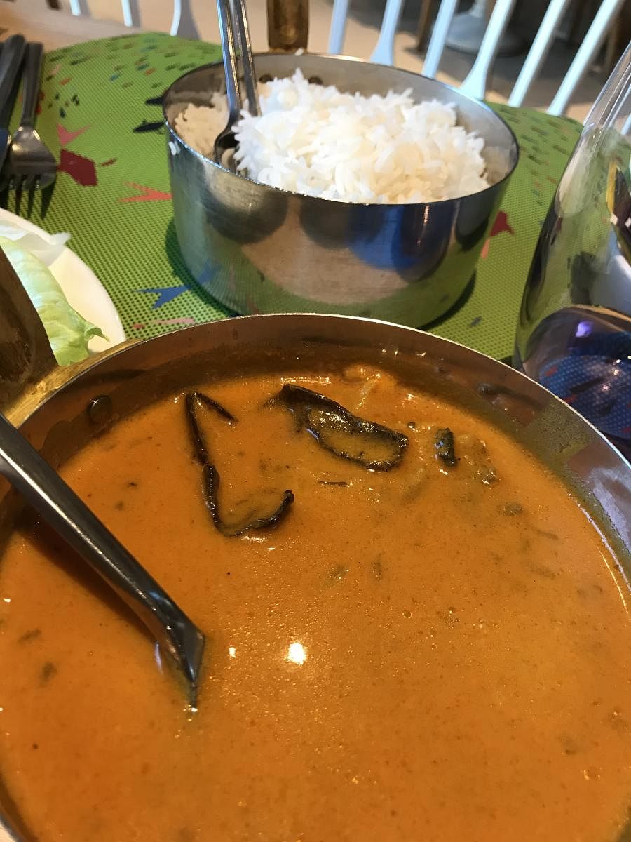 A Goan staple - fish curry with rice