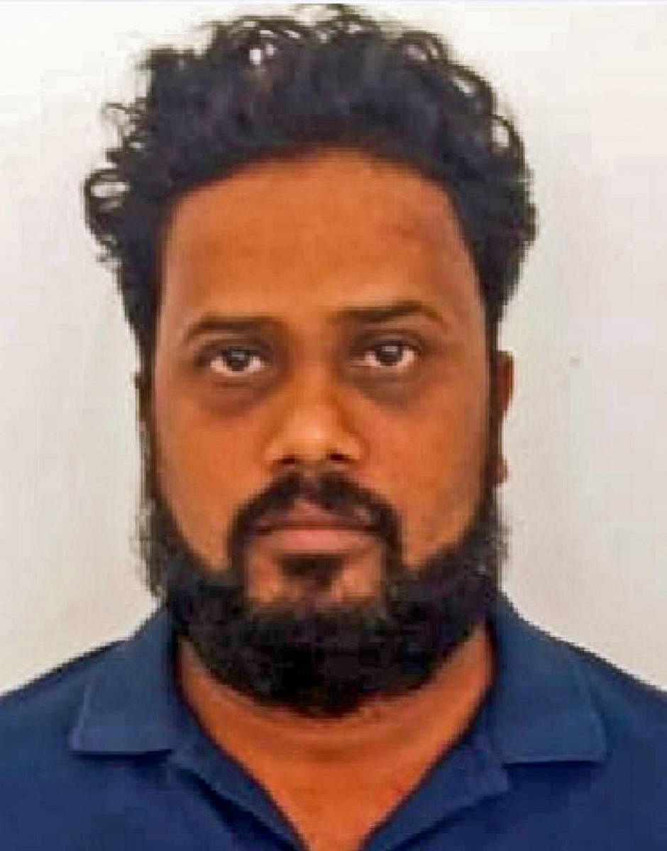 The arrested suspect Anand Kumar.