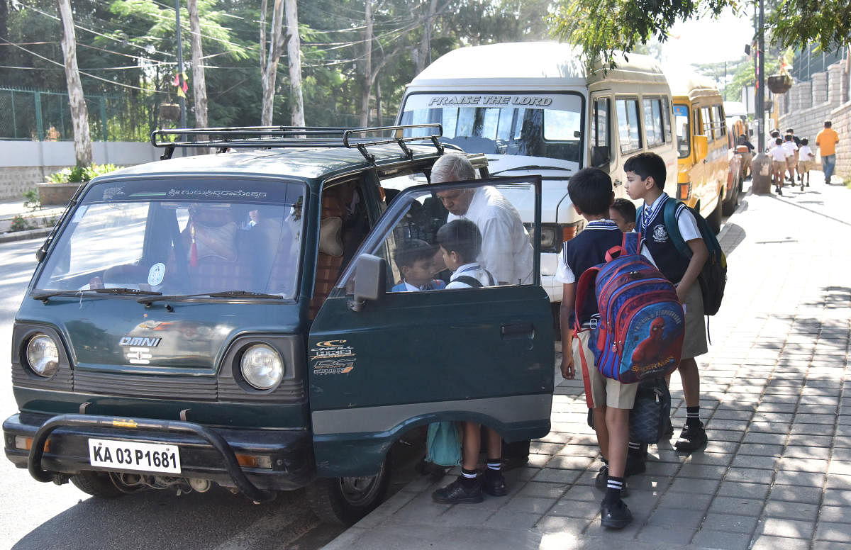 Children are packed into small vehicles, which often do not follow any of the guidelines issued by the Supreme court.