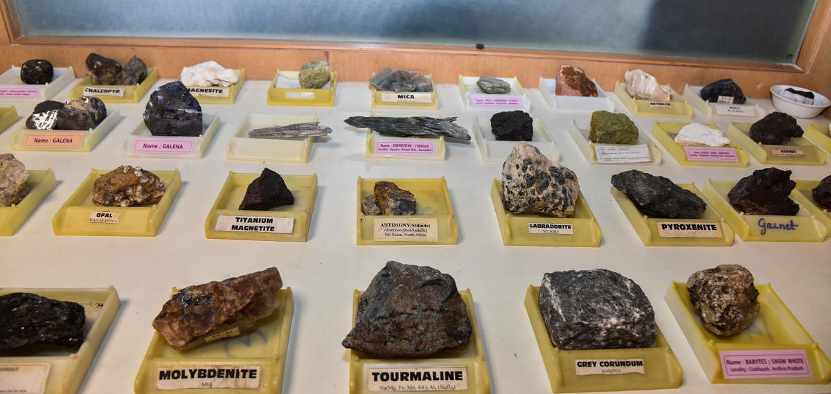 Various types of stones discovered or mined in Karnataka and others states are on display at Stone Museum at Khanija Bhavan in Bengaluru.