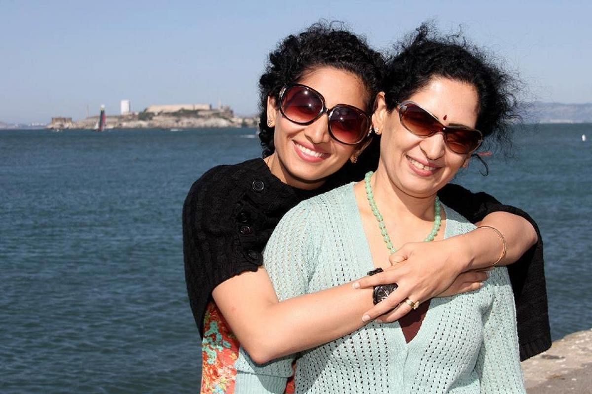 Amrita Chengappa and her mother Meera Chengappa