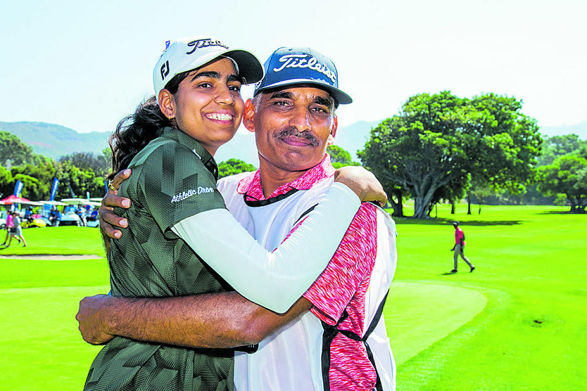 Diksha with her father Narinder.
