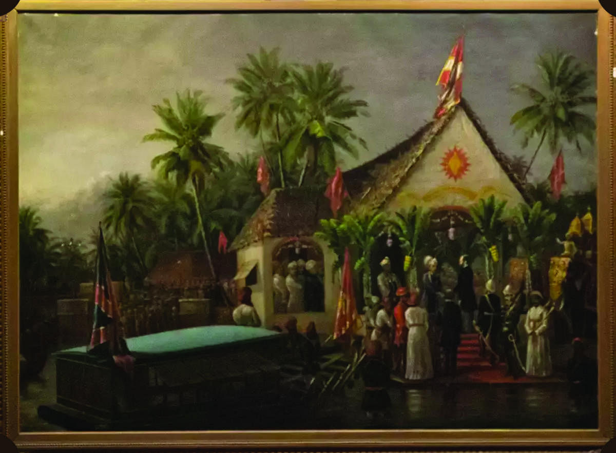 A Raja Ravi Varma painting auctioned by Saffronart.