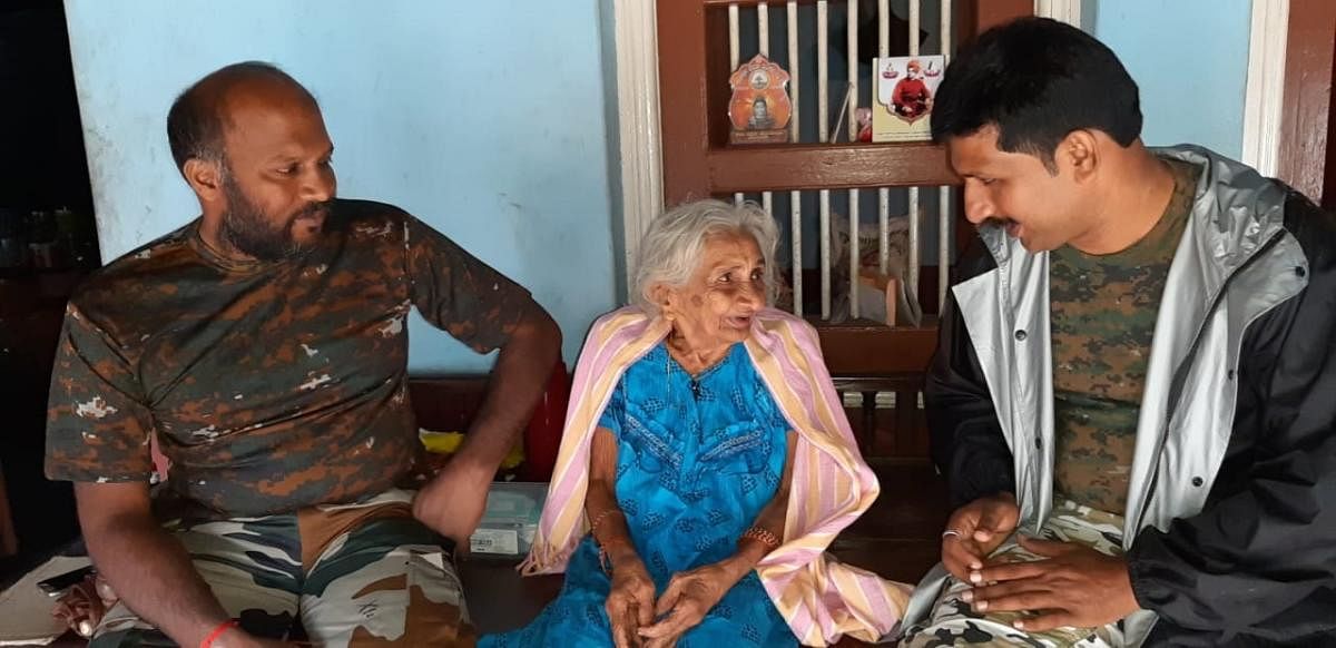 Seethamma, 101, after being rescued.