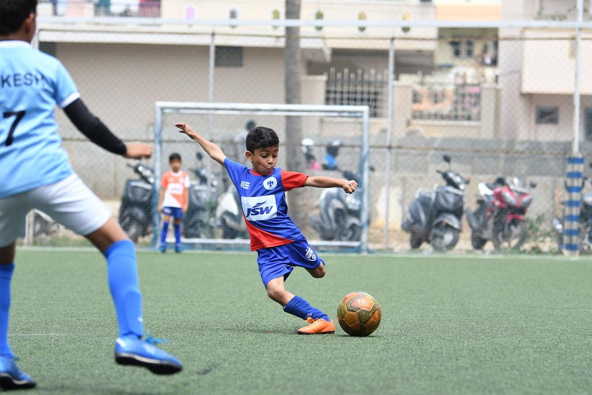 Jordan Mobin Paul, seven-year-old Bengaluru FC talent, has caught the attention with his brilliant skills. bfc media