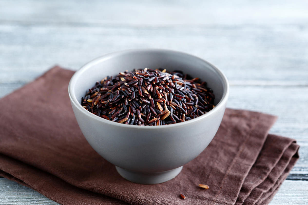 Raw black rice is used in making payasam