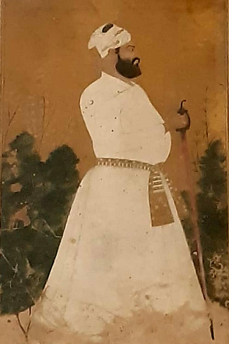 A portrait of  Afzal Khan.