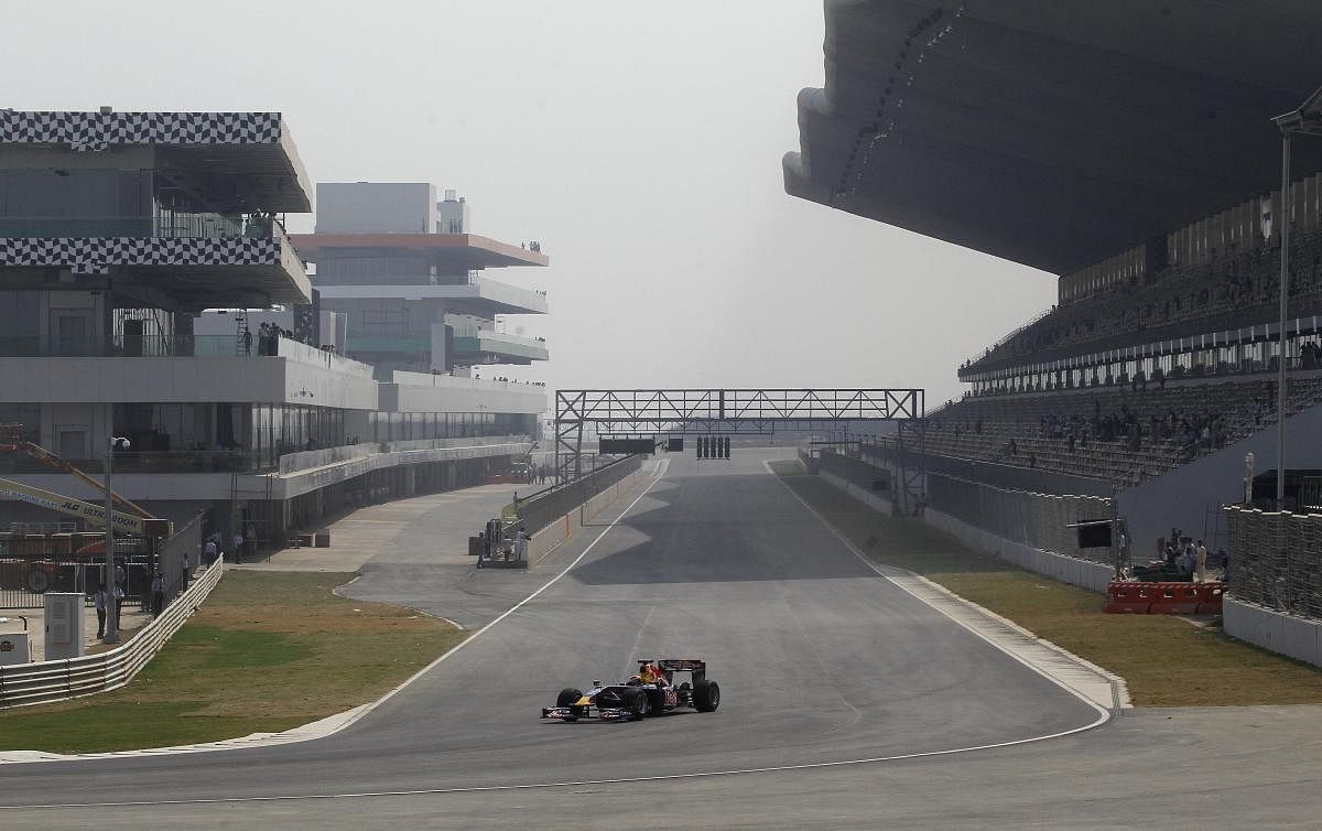Buddh International Circuit, the venue for now-defunct India's Formula One GP in Noida, has been reduced to a white elephant with few high-profile racing activities. Credit: AP File Photo 