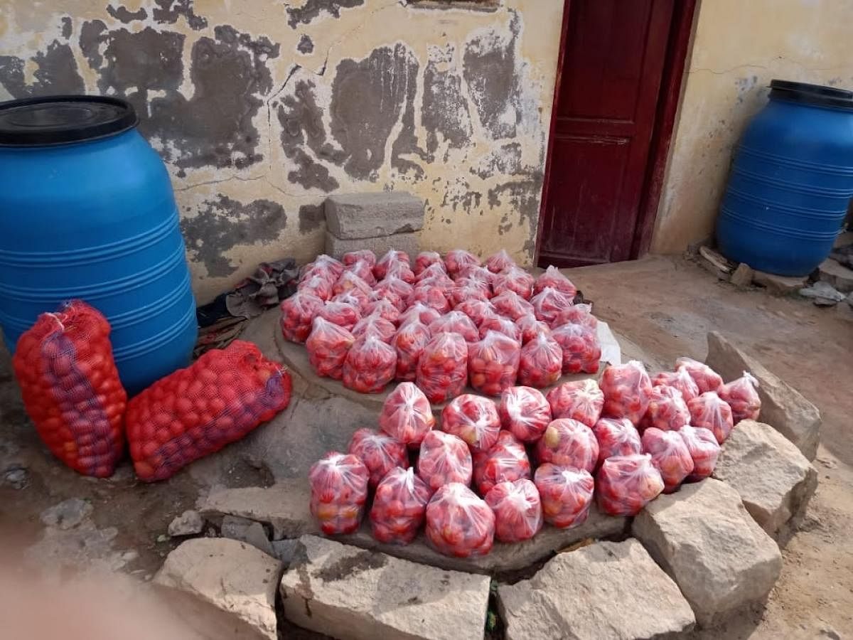 Residents purchase the farm produce often at 30% to 50% of the market value. They buy double the quantity required and donate half of it to the needy.